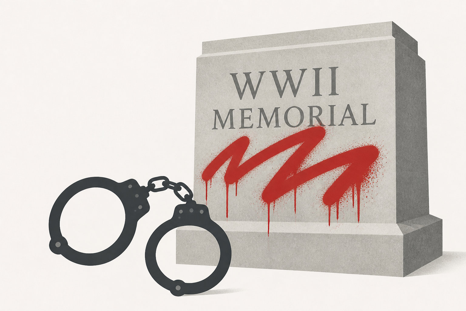 Elizabethtown, Kentucky woman arrested for WWII Memorial vandalism