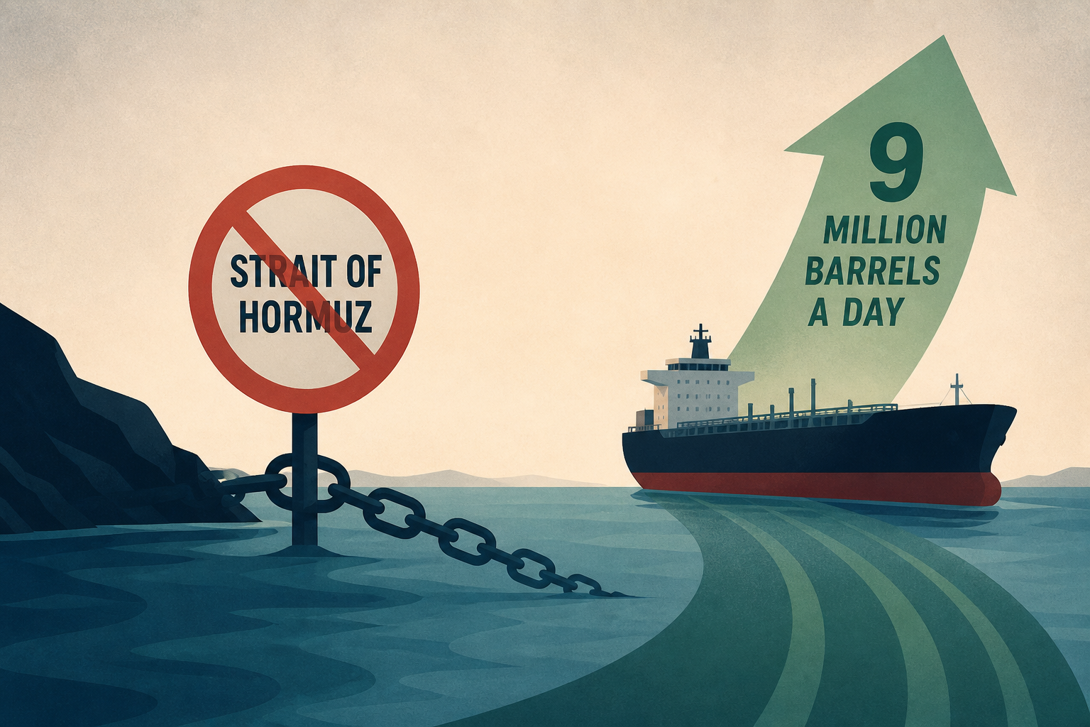 Iran says the Strait of Hormuz is shut down. Trump says 9 million barrels a day are getting out