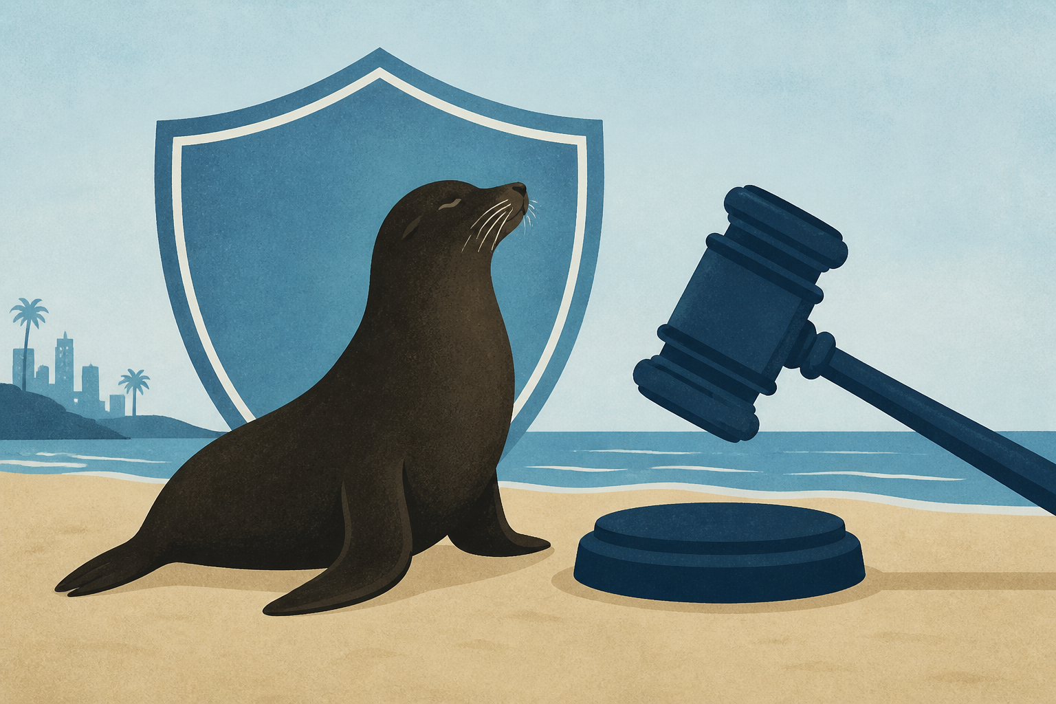 Man pleads guilty to kicking a protected sea lion at a San Diego beach