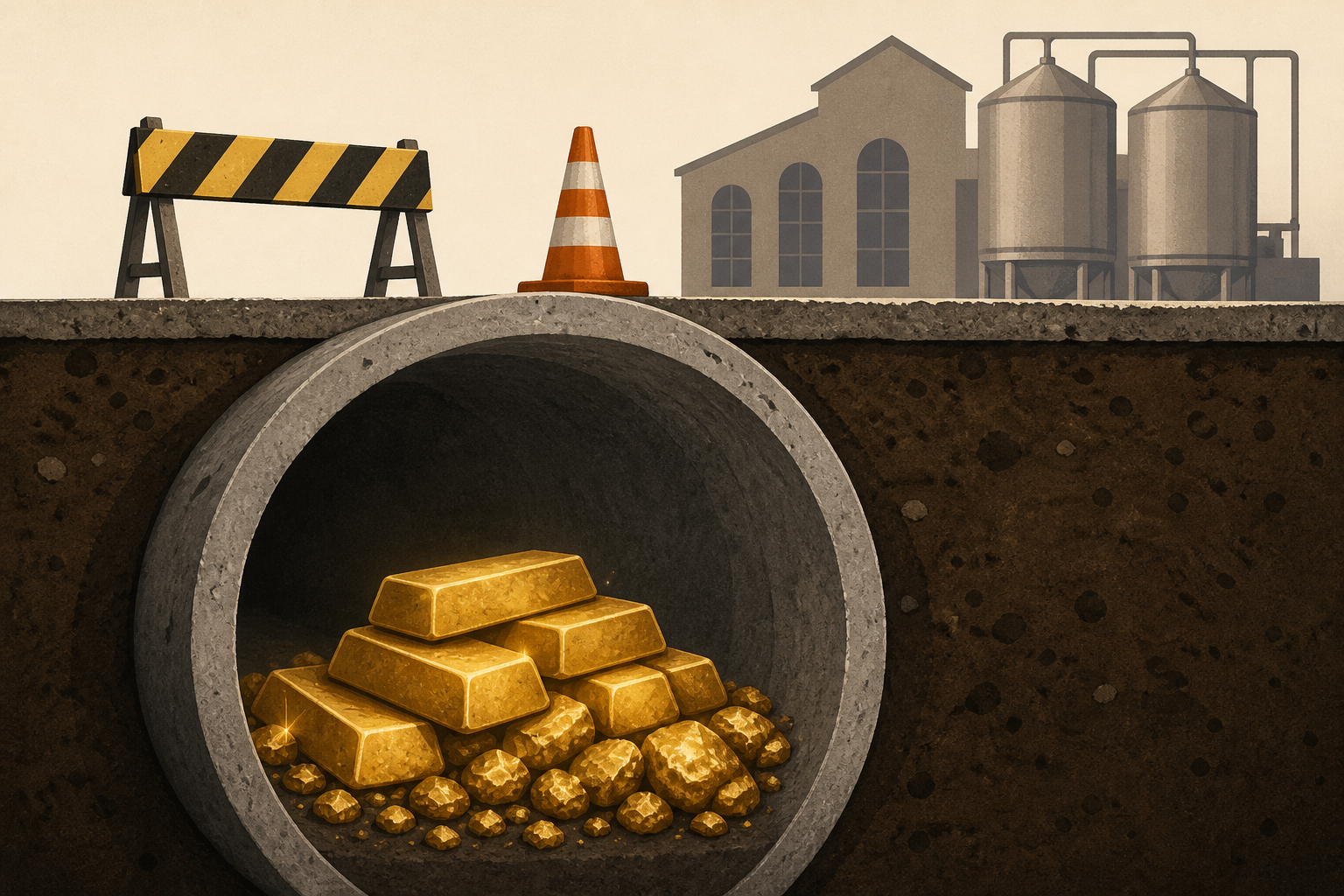 Construction workers find $10 million in gold while building sewer under brewery