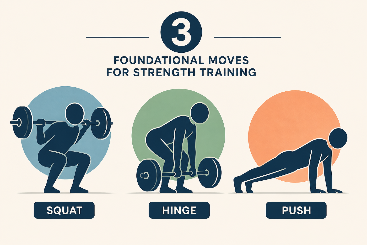 A trainer says these are the three moves every beginner should master before getting started with strength training