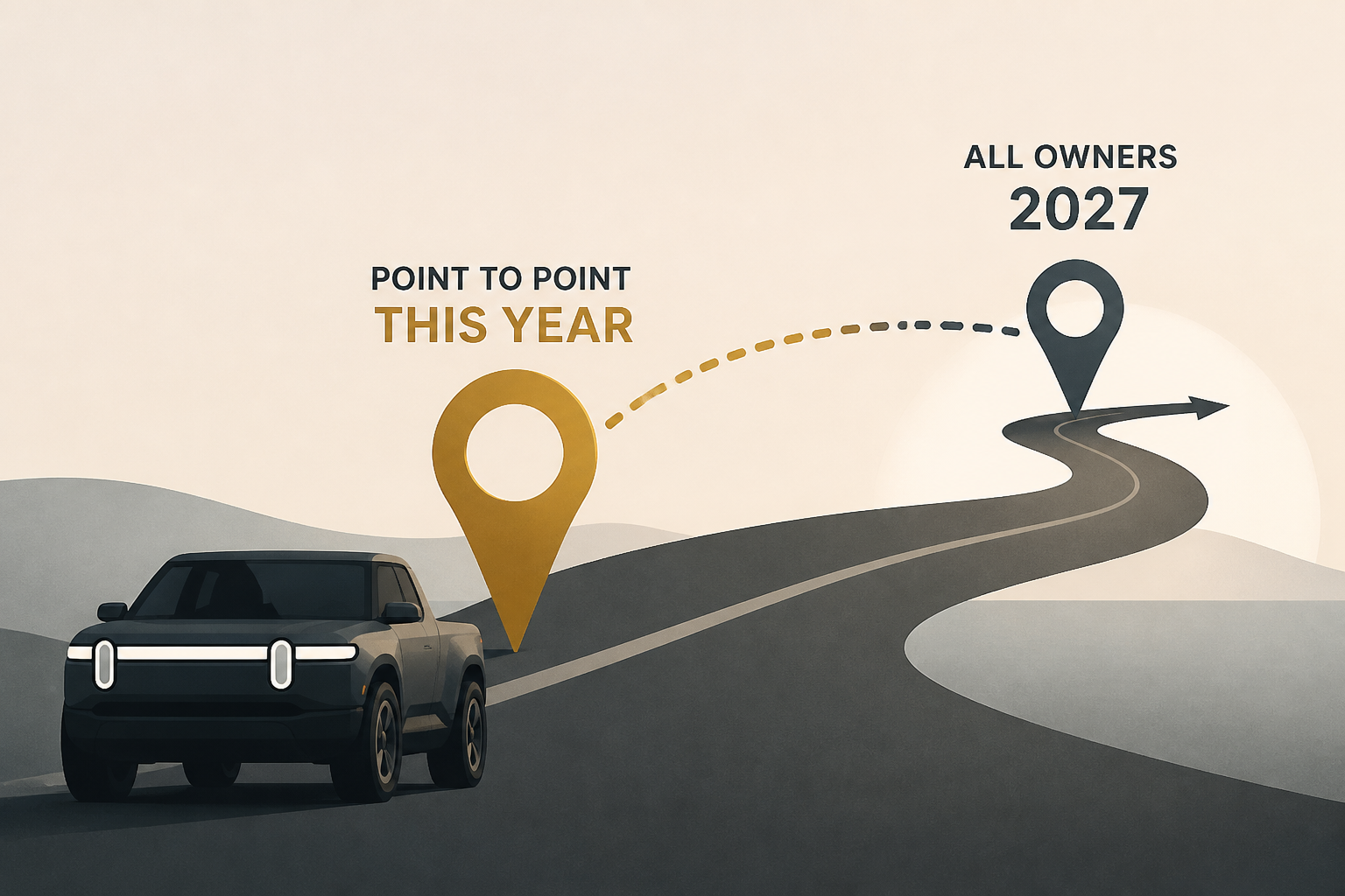 Rivian Confirms Point to Point This Year, All Owners in 2027