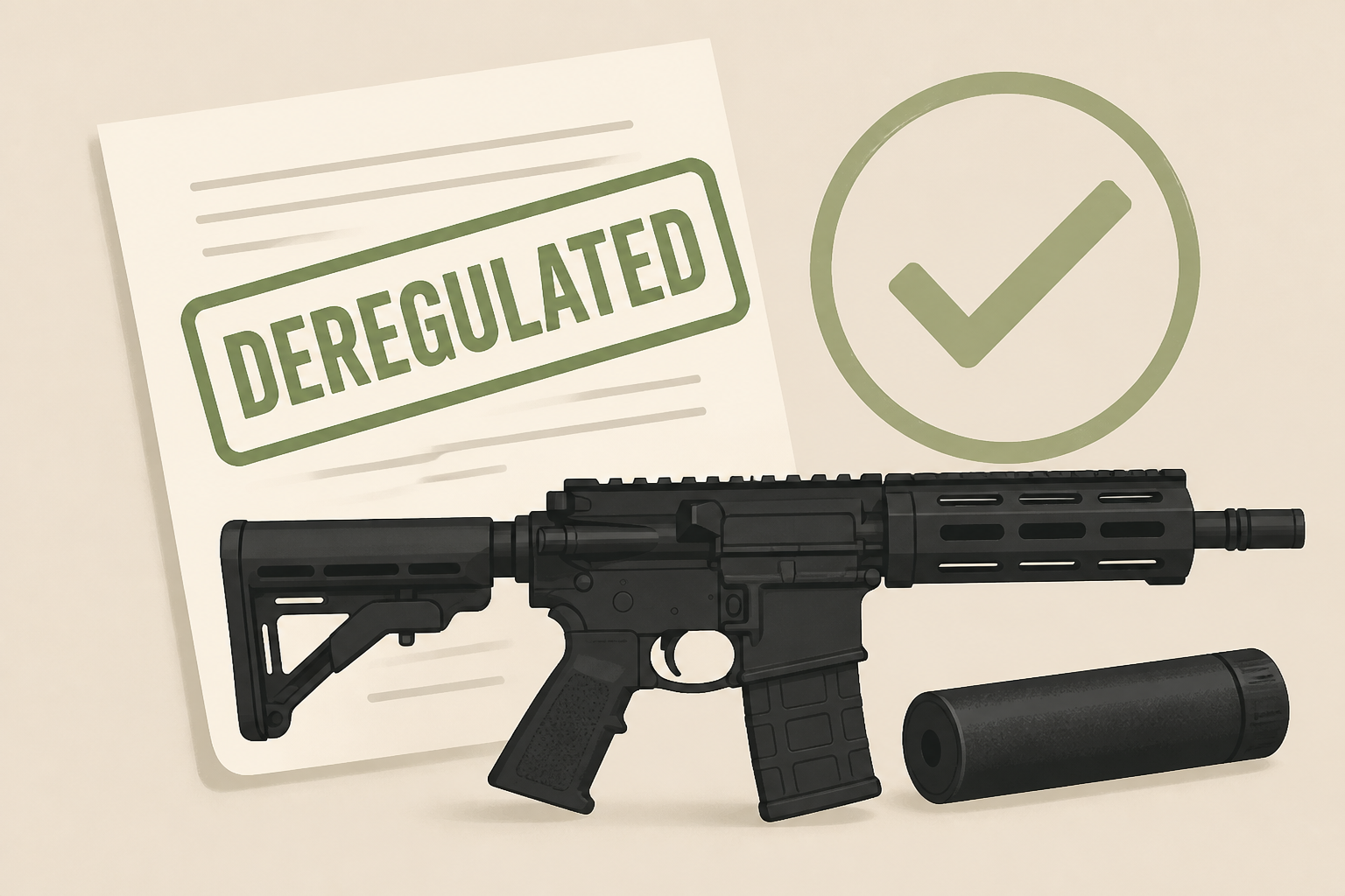 Silencers and short-barreled rifles deregulated after DOJ skips appeal