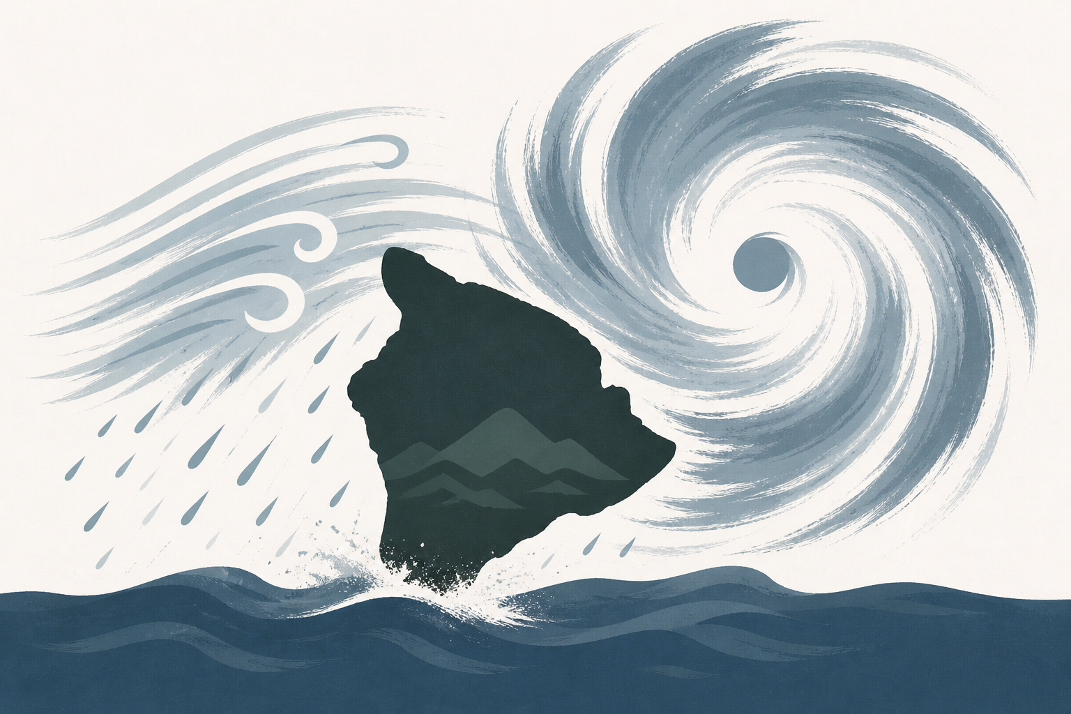 Hawaii's Big Island getting whipped and soaked by Tropical Storm Lala
