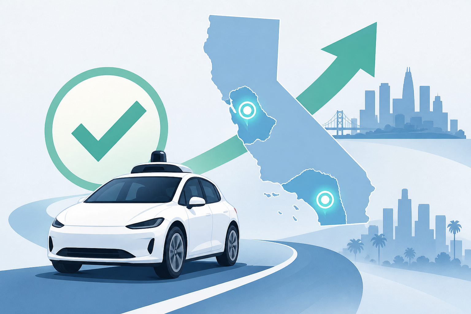 Waymo wins approval for drastic expansion in L.A., Bay Area regions