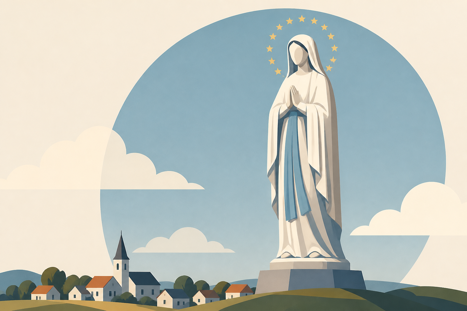 Giant 180-foot statue of the Virgin Mary is inaugurated in a small Polish village