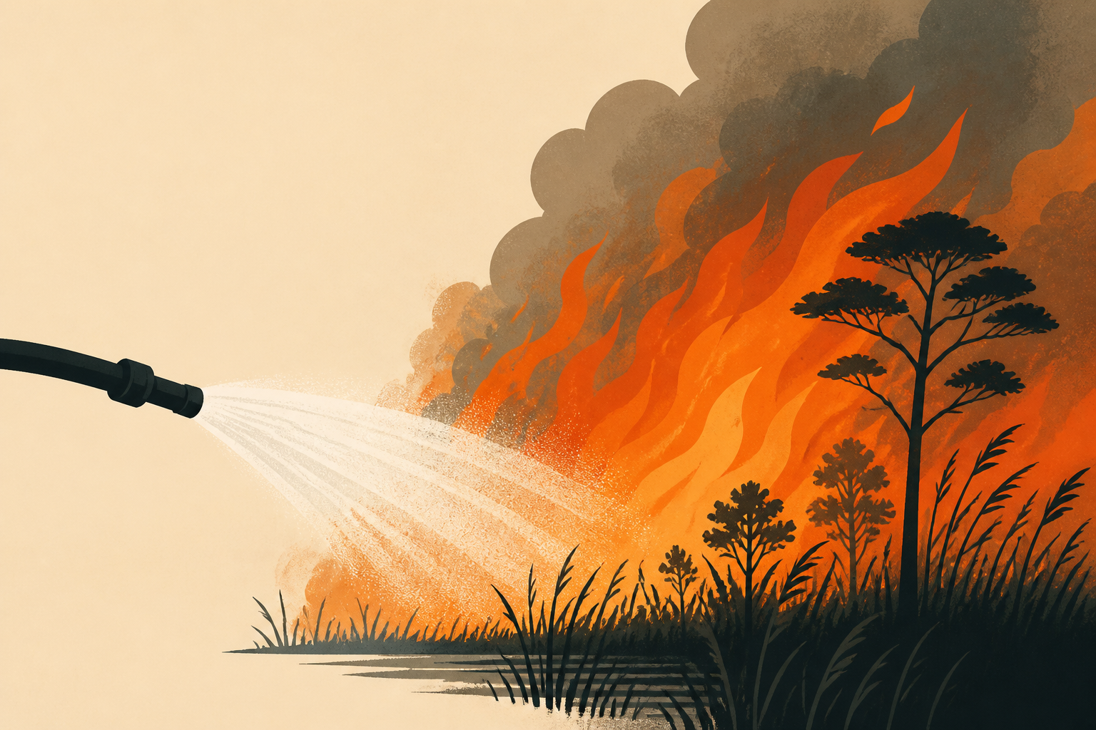 Belgian firefighters battle blaze tearing through nature reserve