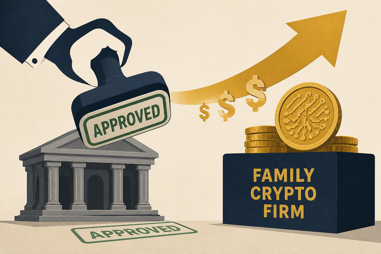 'Brazen Act of Self-Dealing': Trump Regulator Approves Trump Family Crypto Firm's Bank Application