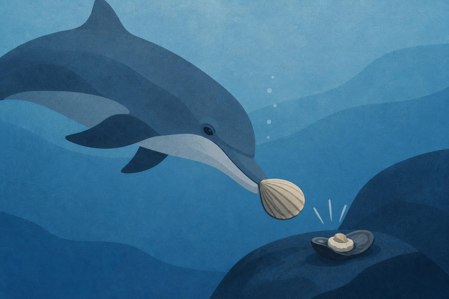 Dolphins filmed using shells to hunt for first time