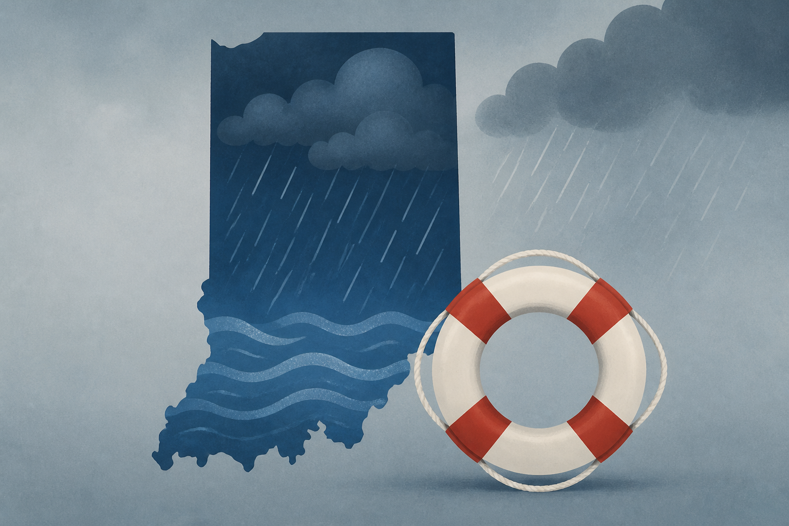 Indiana seeks FEMA help as storms drench Midwest : NPR
