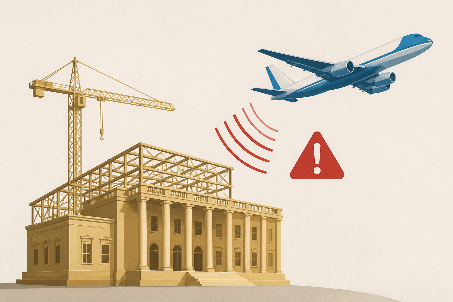 Trump administration says ballroom construction must go on, citing missile threat on Air Force One