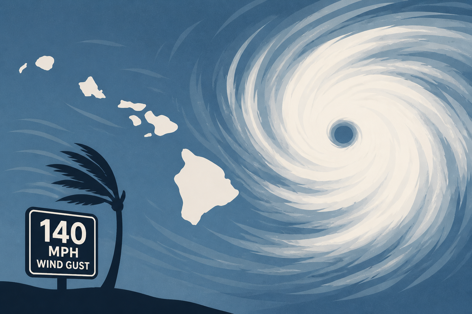 Hawaii records 140 mph wind gust as Hurricane Lala approaches