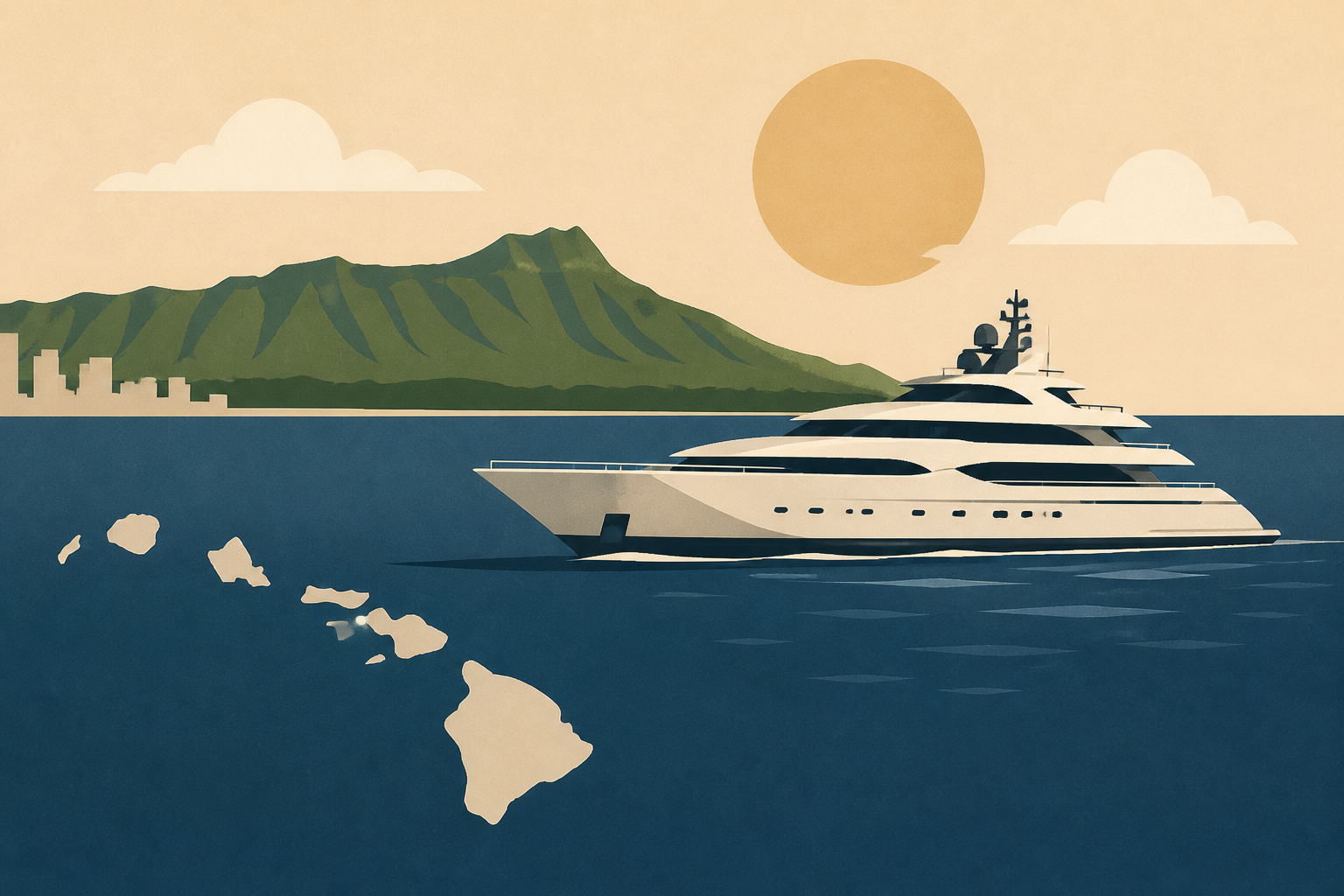 Japanese billionaire’s yacht spotted off Hawaii coast
