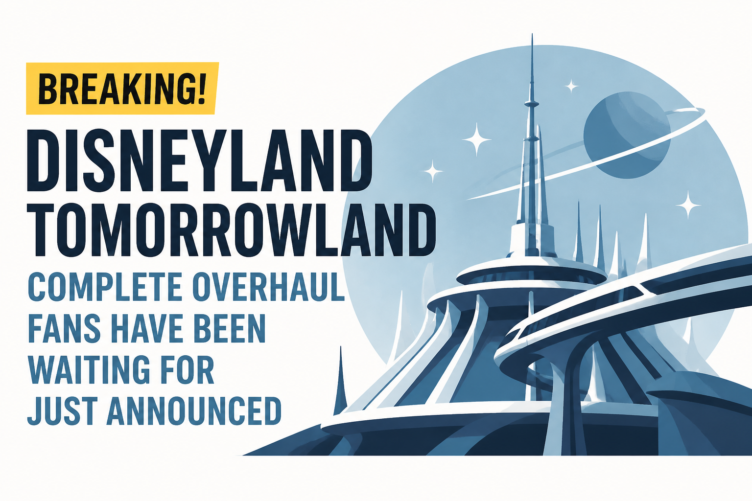 BREAKING! Disneyland Tomorrowland Complete Overhaul Fans Have Been Waiting For Just Announced