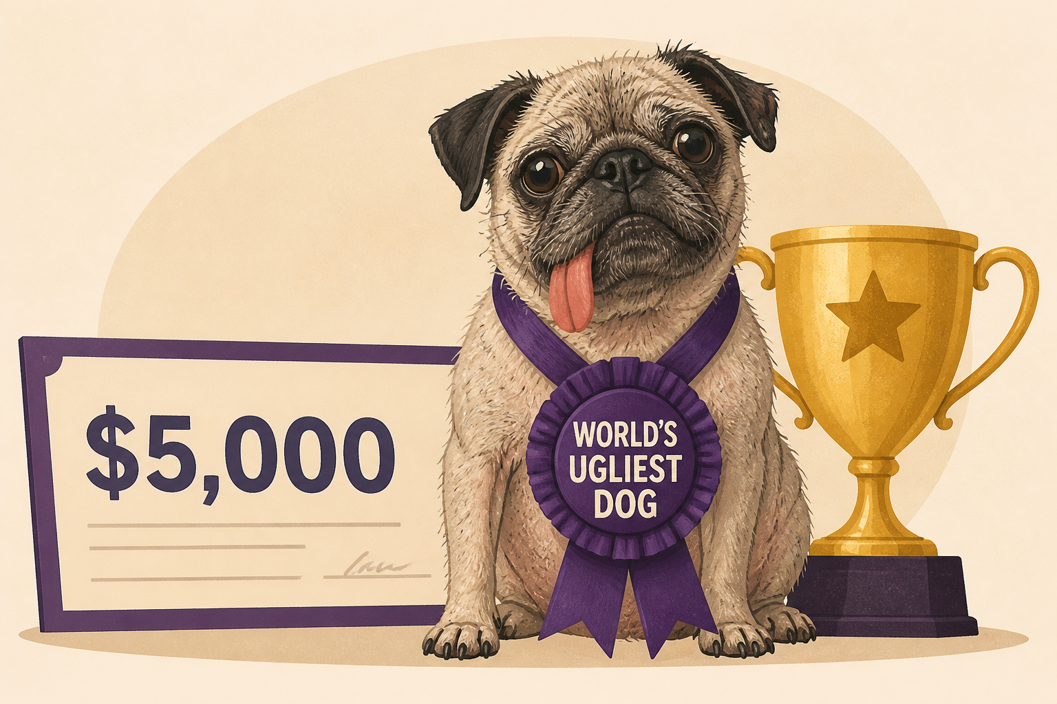 World’s Ugliest Dog crowned as meat-market rescue pug Jinny Lu wins $5,000