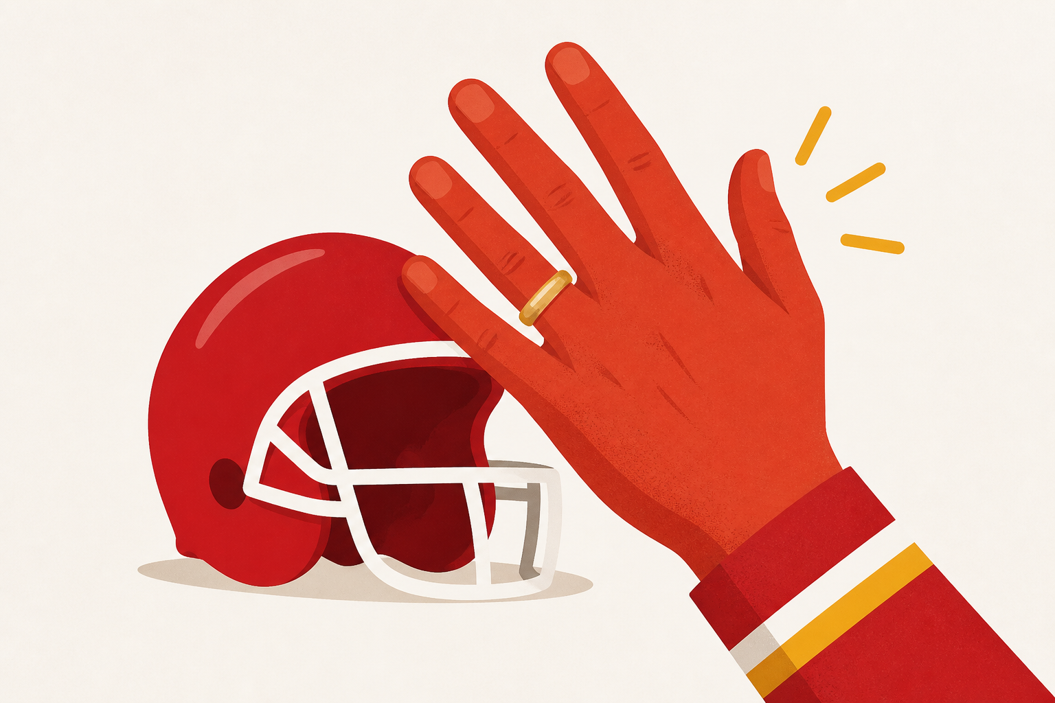Travis Kelce Shows Off Wedding Ring at Chiefs Preseason Debut