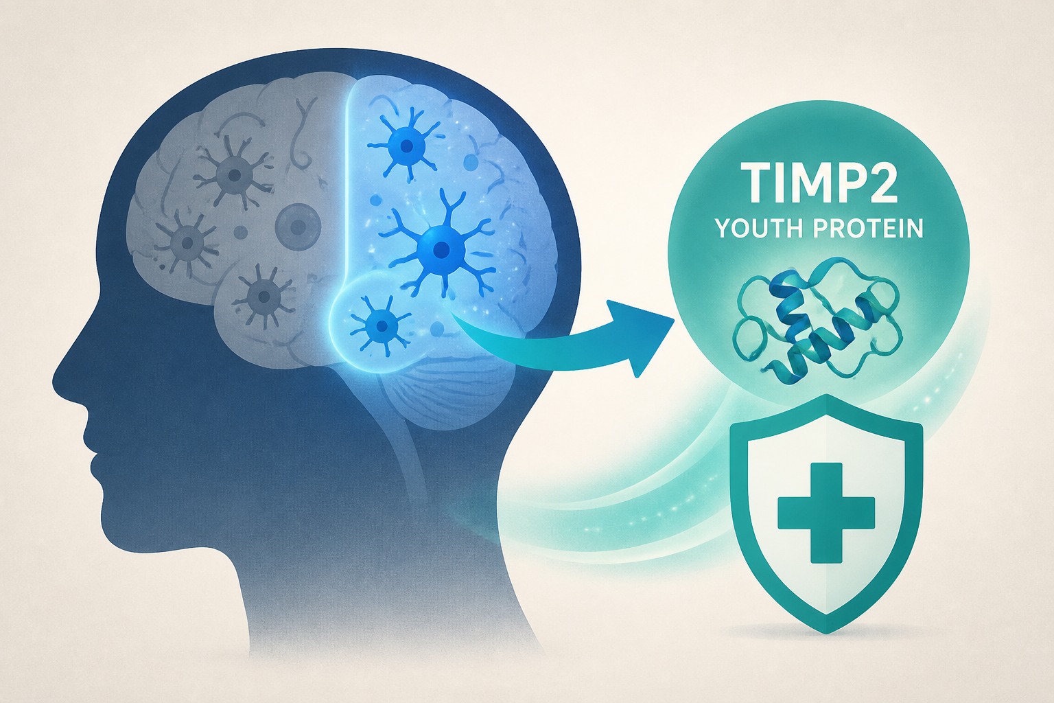Youth Protein TIMP2 Restores Immune Function in the Aging Brain