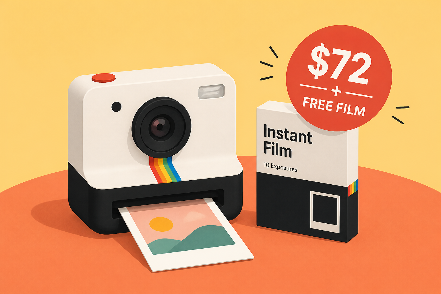 Polaroid’s tiny instant camera is $72 and includes a free pack of film