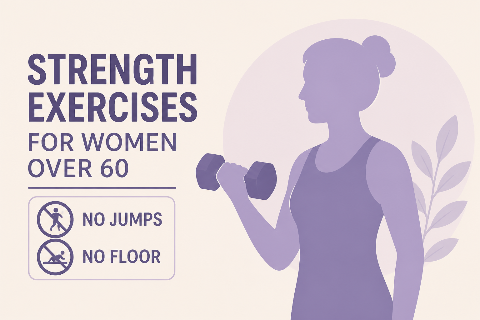 Strength Exercises for Women Over 60 (No Jumps, No Floor)