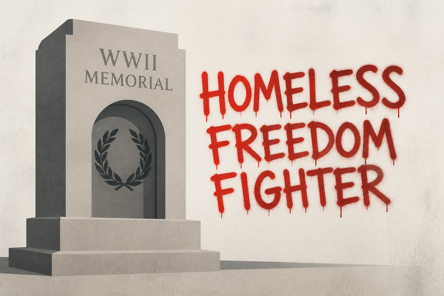 WWII Memorial vandal called herself 'homeless freedom fighter'