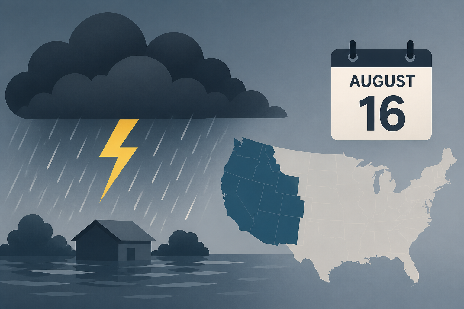 August 16 Soggy Sunday With Severe Storms And Flooding More Likely West