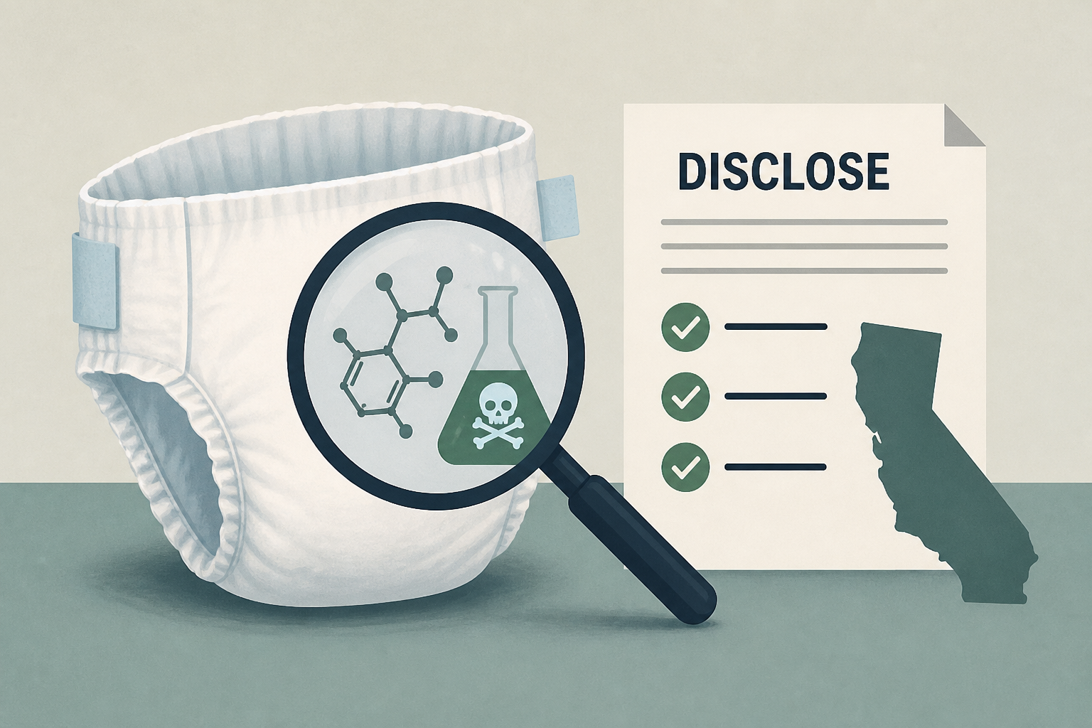 California law would force companies to disclose toxic chemicals in disposable diapers
