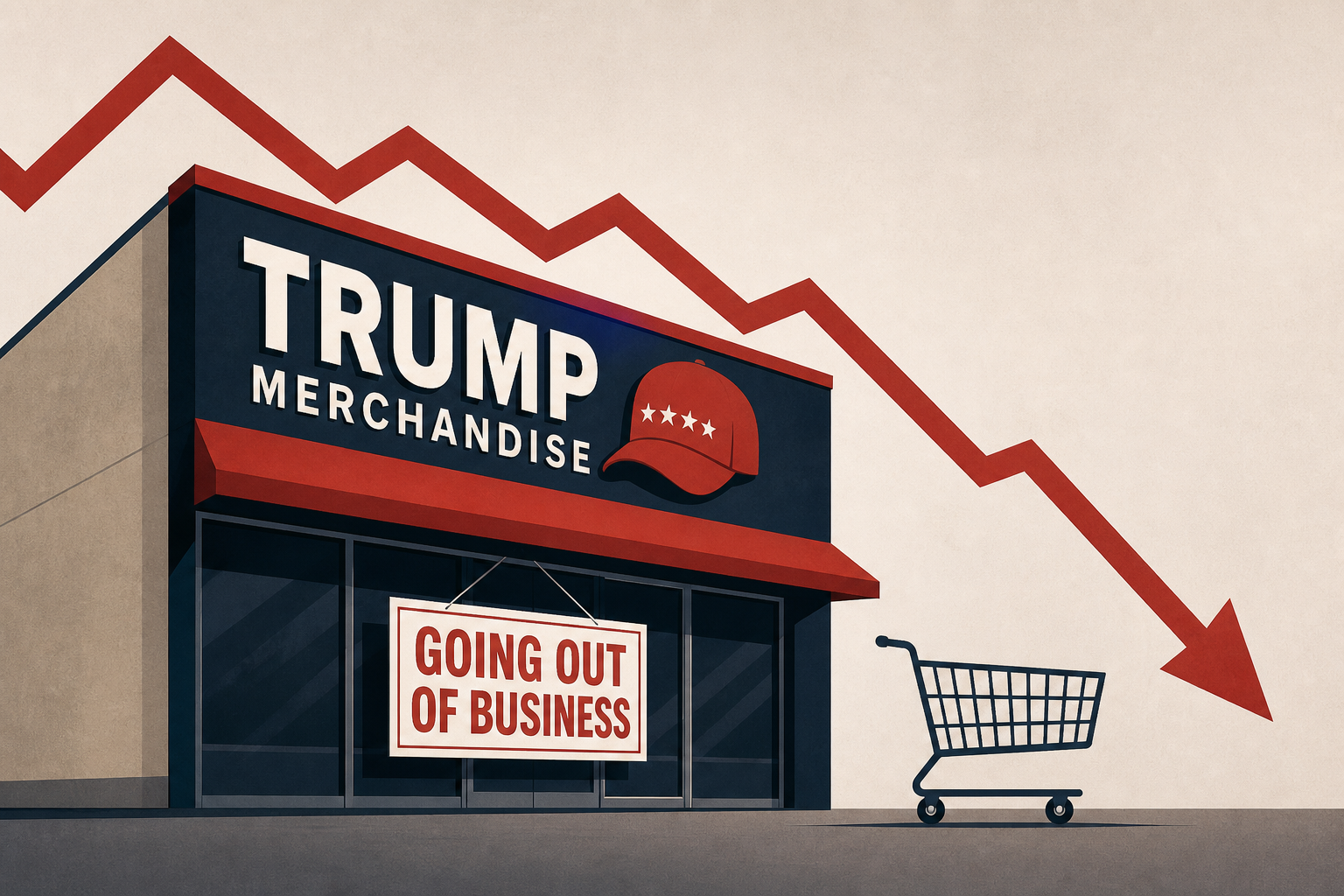 Massive Trump merchandise store goes out of business - because nobody is buying anything