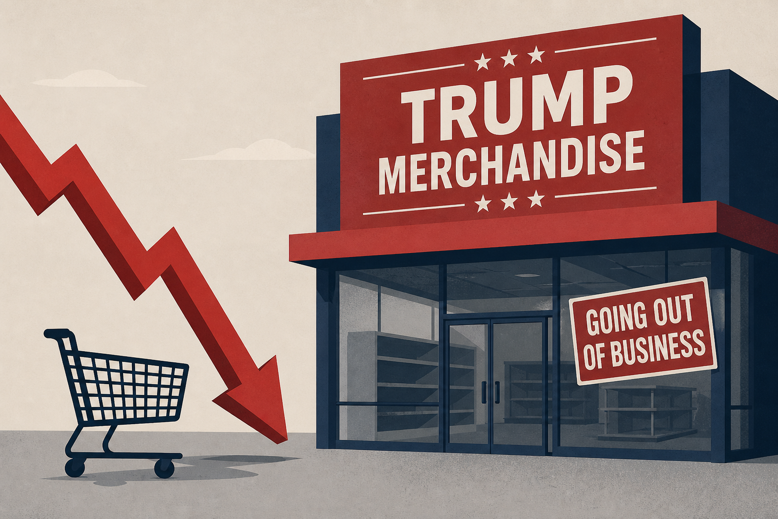 Massive Trump merchandise store goes out of business - because nobody is buying anything