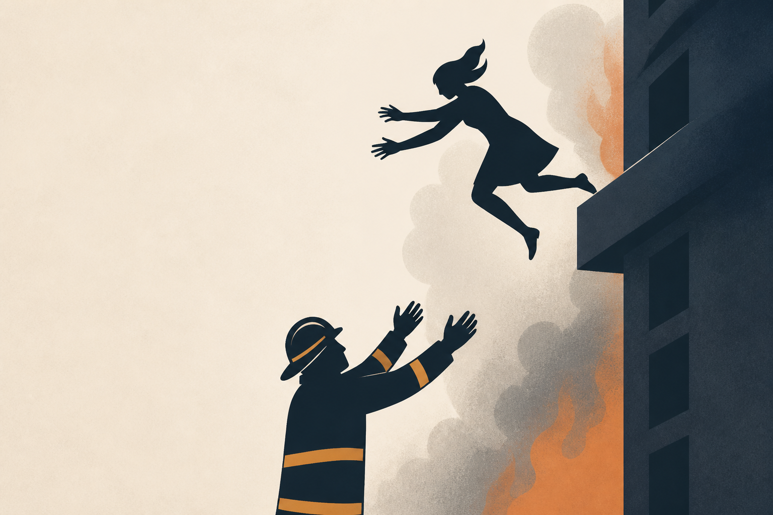 Woman leaps from 11th-floor ledge into firefighter’s arms as Berlin high-rise burns