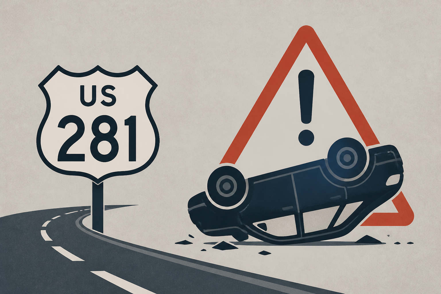 Two children suffer life-threatening injuries in three-vehicle rollover crash on US 281
