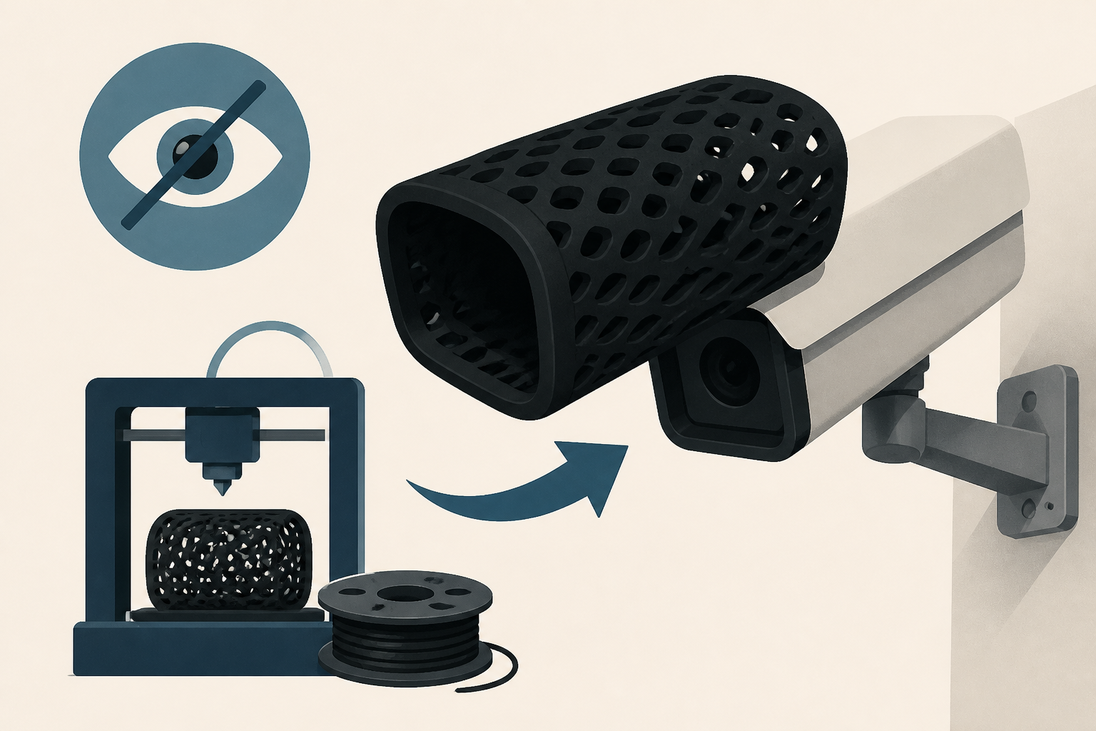 3D-printing enthusiast creates ‘Flock Sock’ to blind controversial cameras, shares design - slip-on cover a...