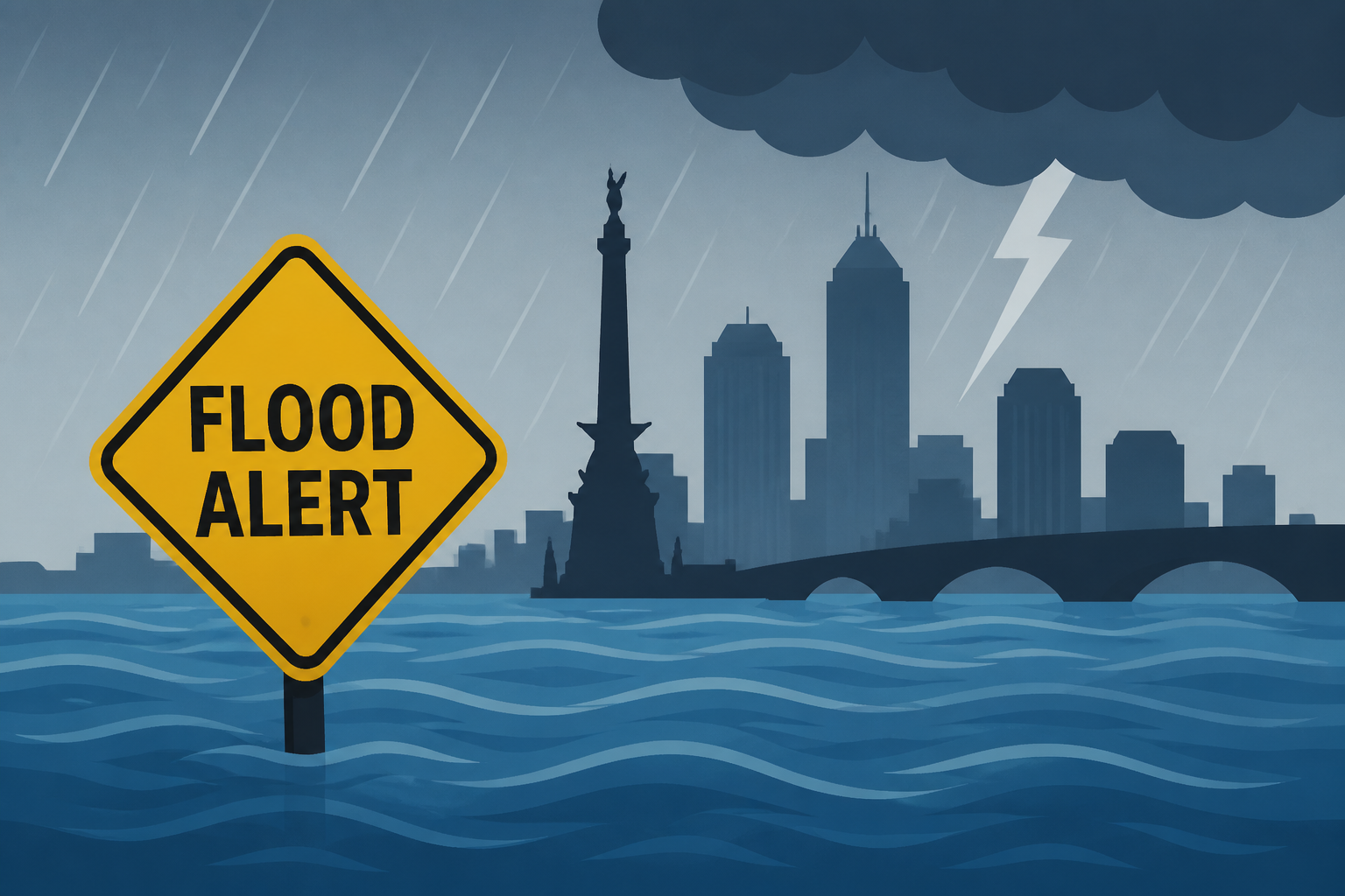 Live flood updates: Severe weather could cause more flooding in Indy