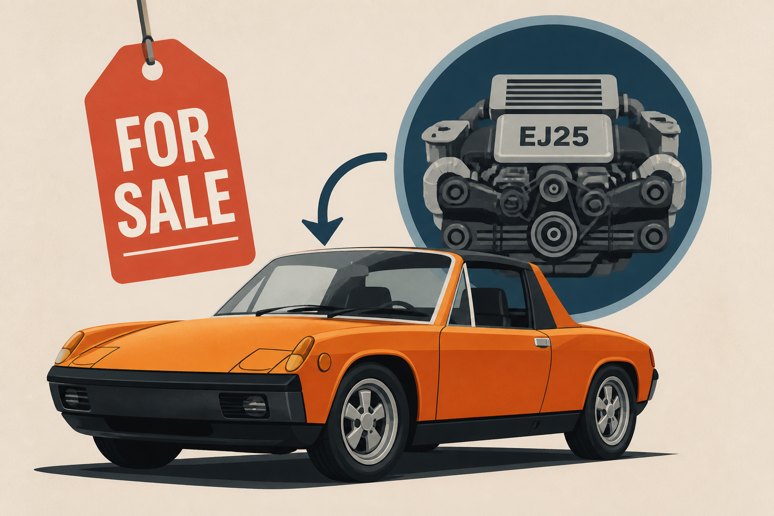 For Sale: A Subaru EJ25-Swapped Porsche 914