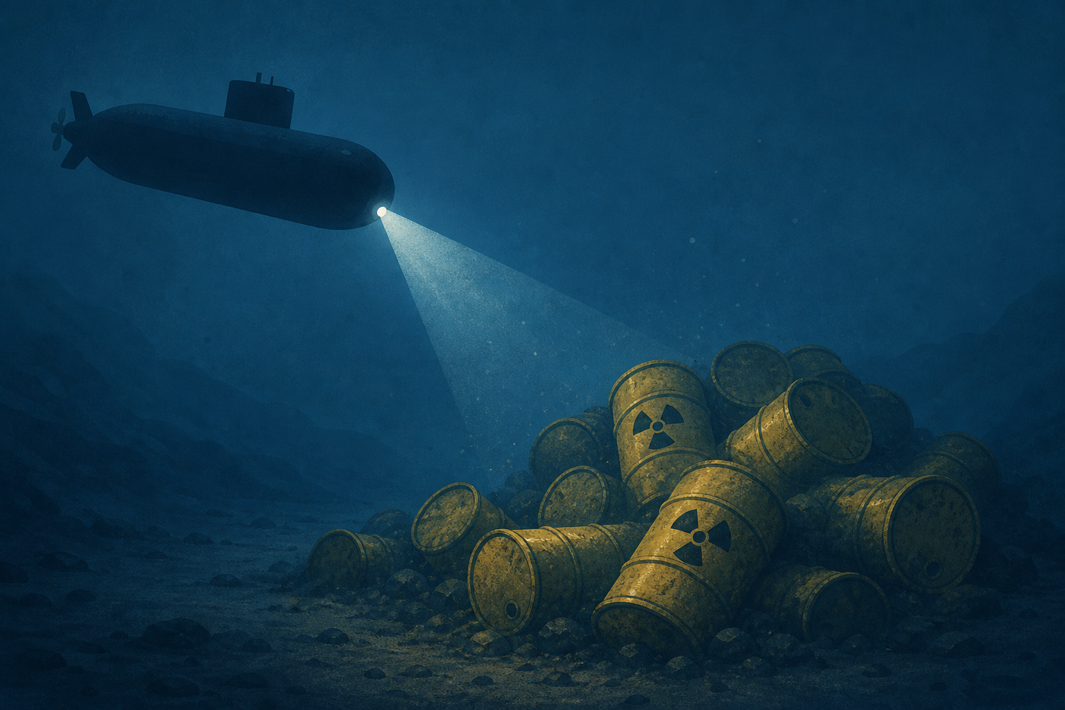 A Submarine Explores a Remote Atlantic Site and Finds 200,000 Radioactive Waste Barrels Hidden for Decades