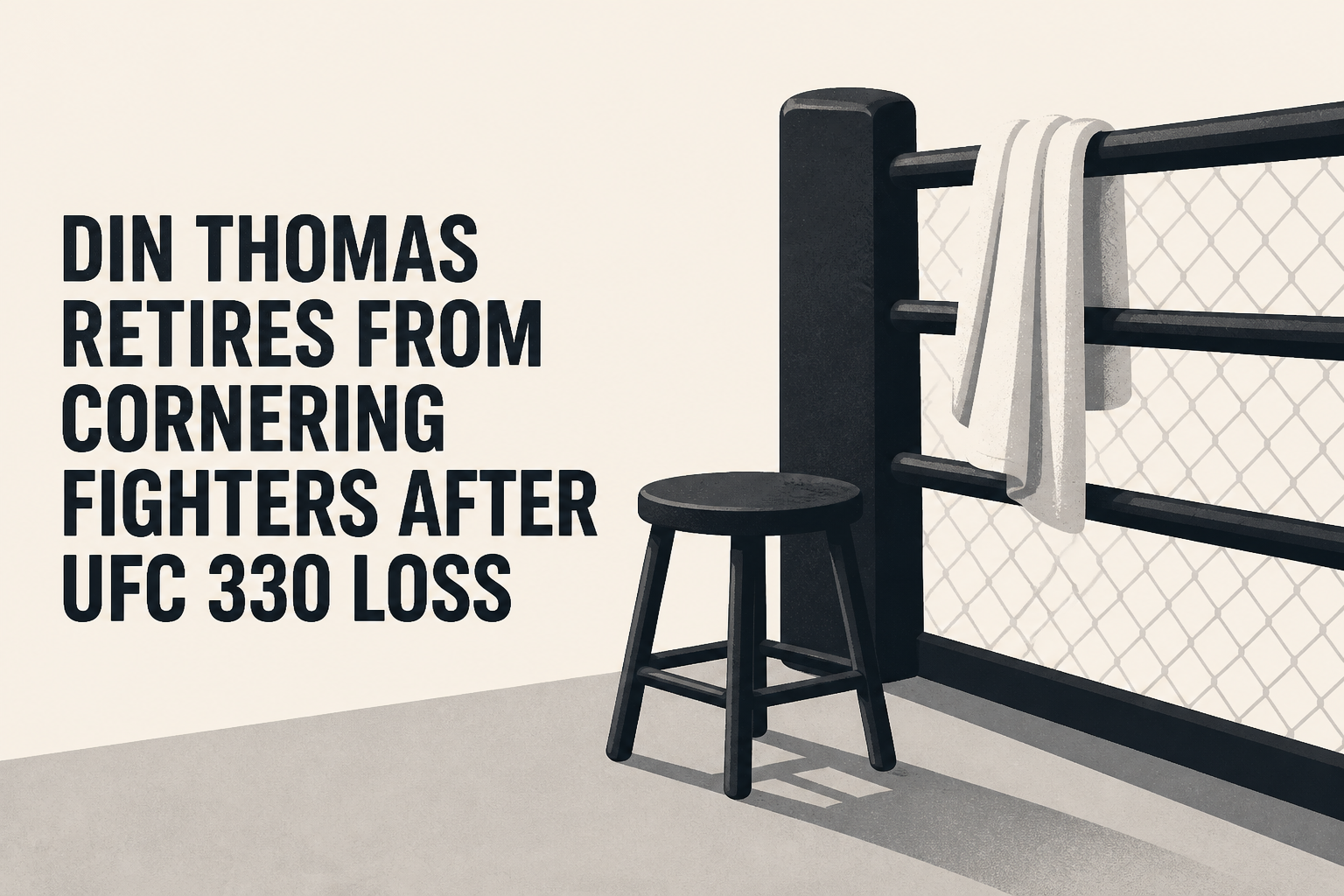 Din Thomas retires from cornering fighters after UFC 330 loss