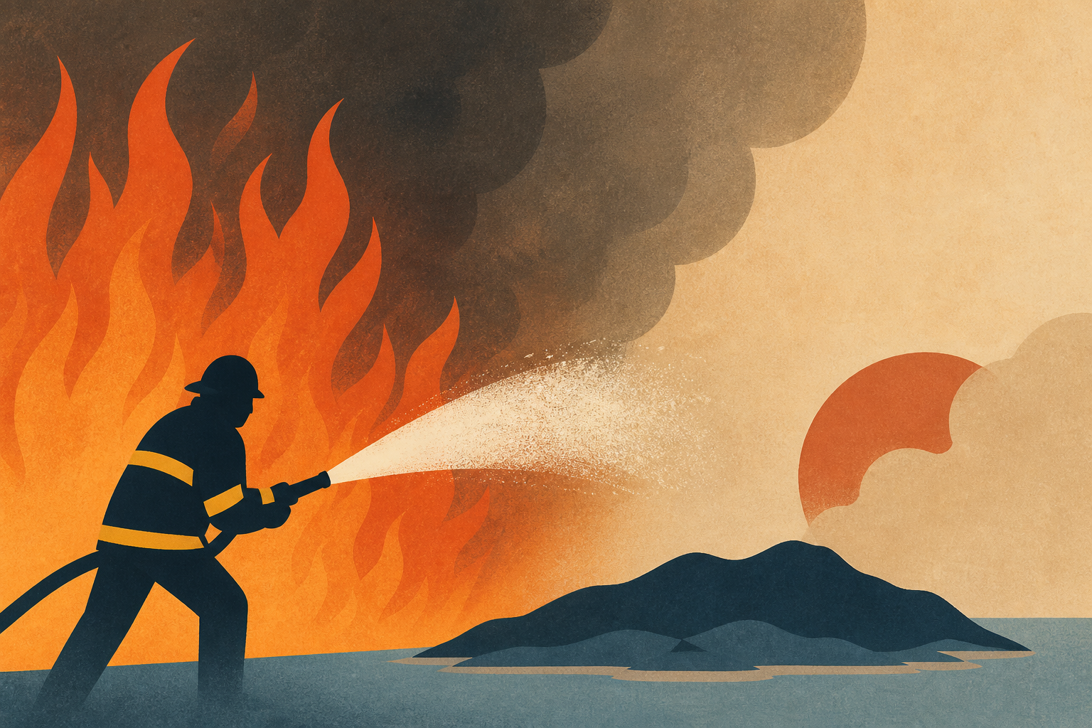 Firefighters battle massive wildfires in Belgium and Greece as 2 die on an island near Athens