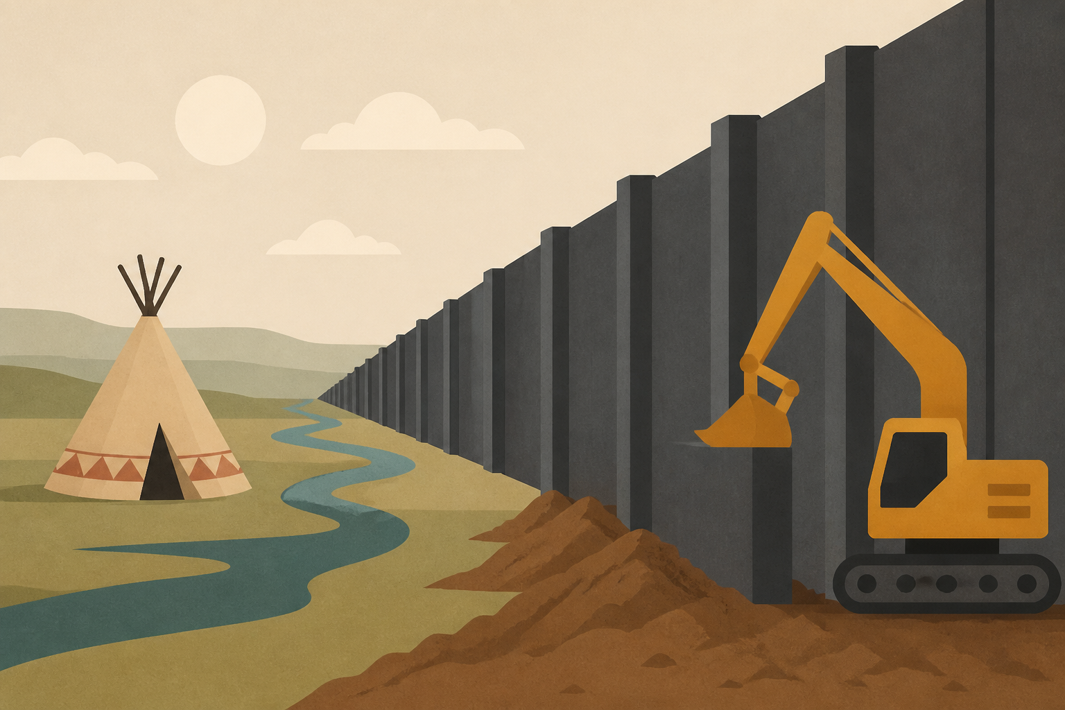 Border wall construction on reservation greenlit