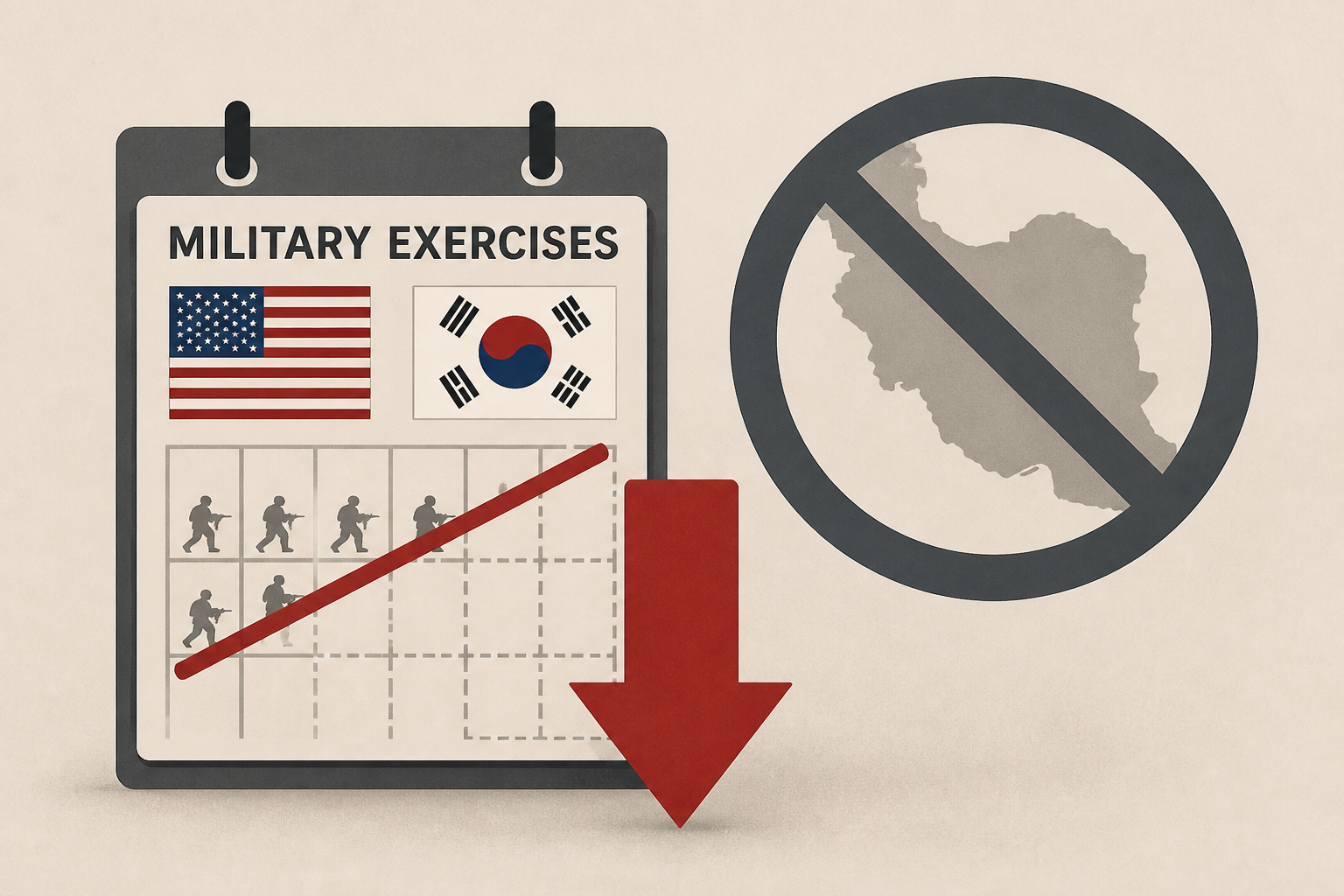 Trump says US will reduce military exercises with South Korea, citing lack of help with Iran