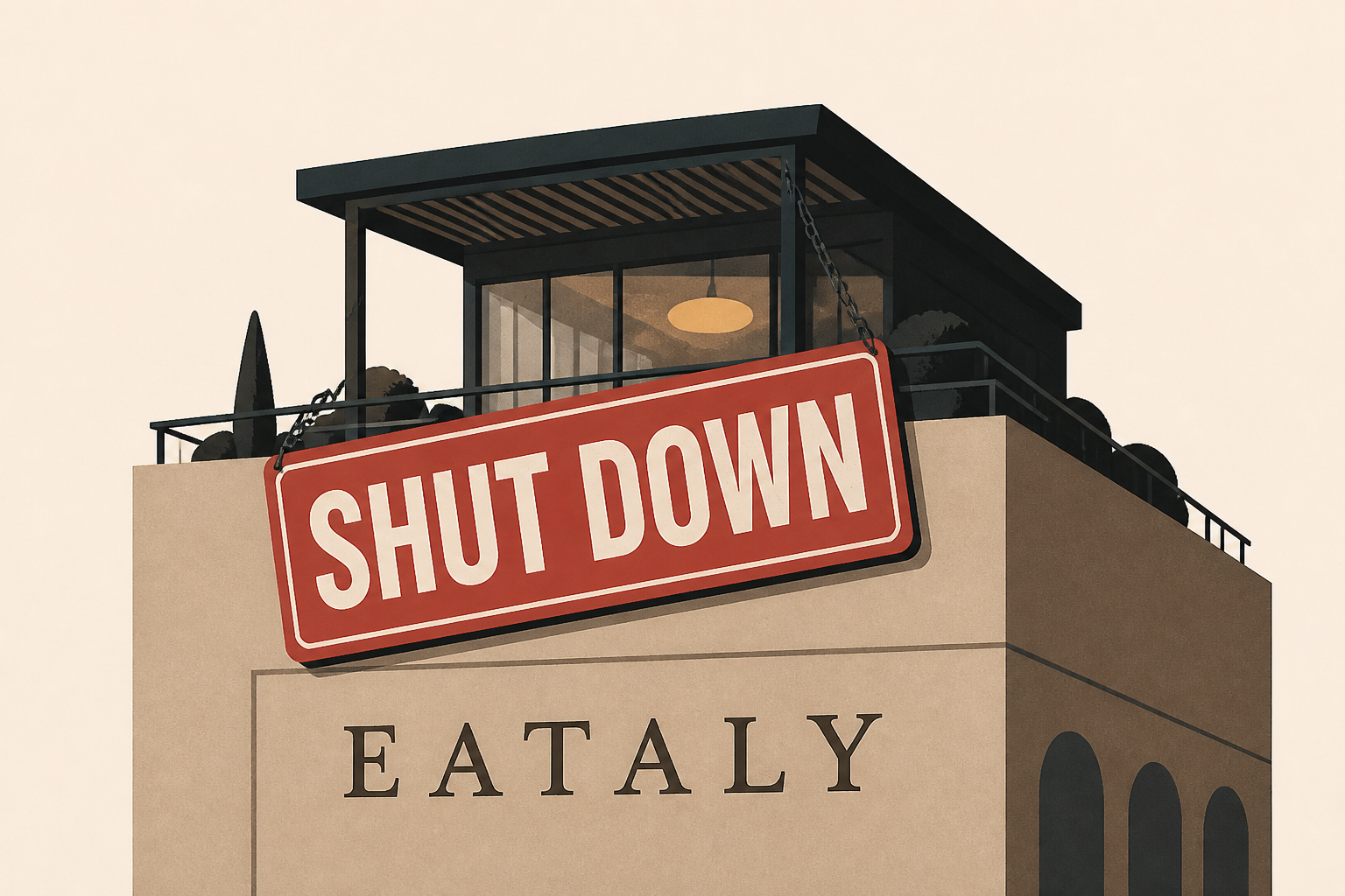 Bougie restaurant atop California Eataly shut down