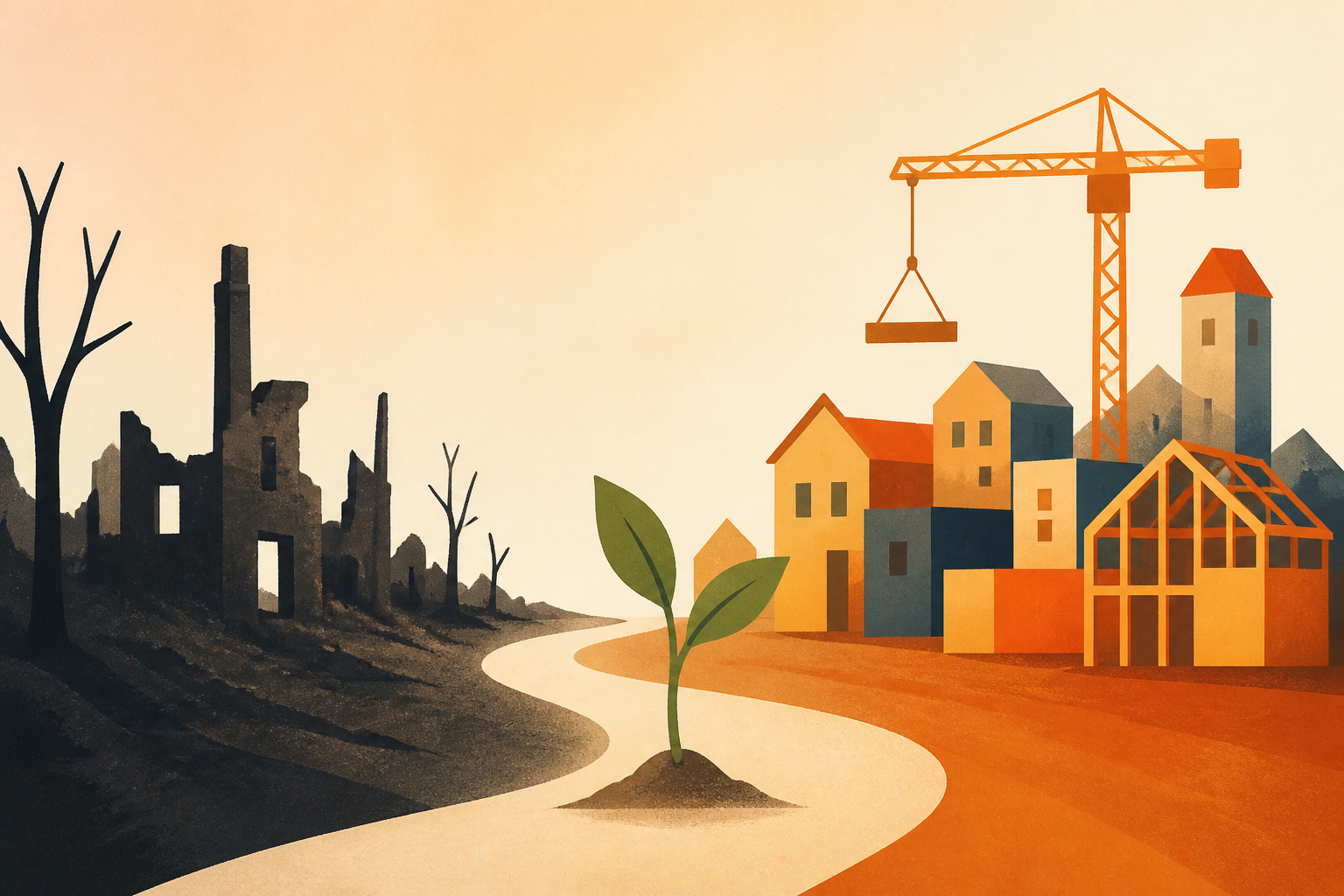 They lost everything in the fire. Now they're rebuilding a town