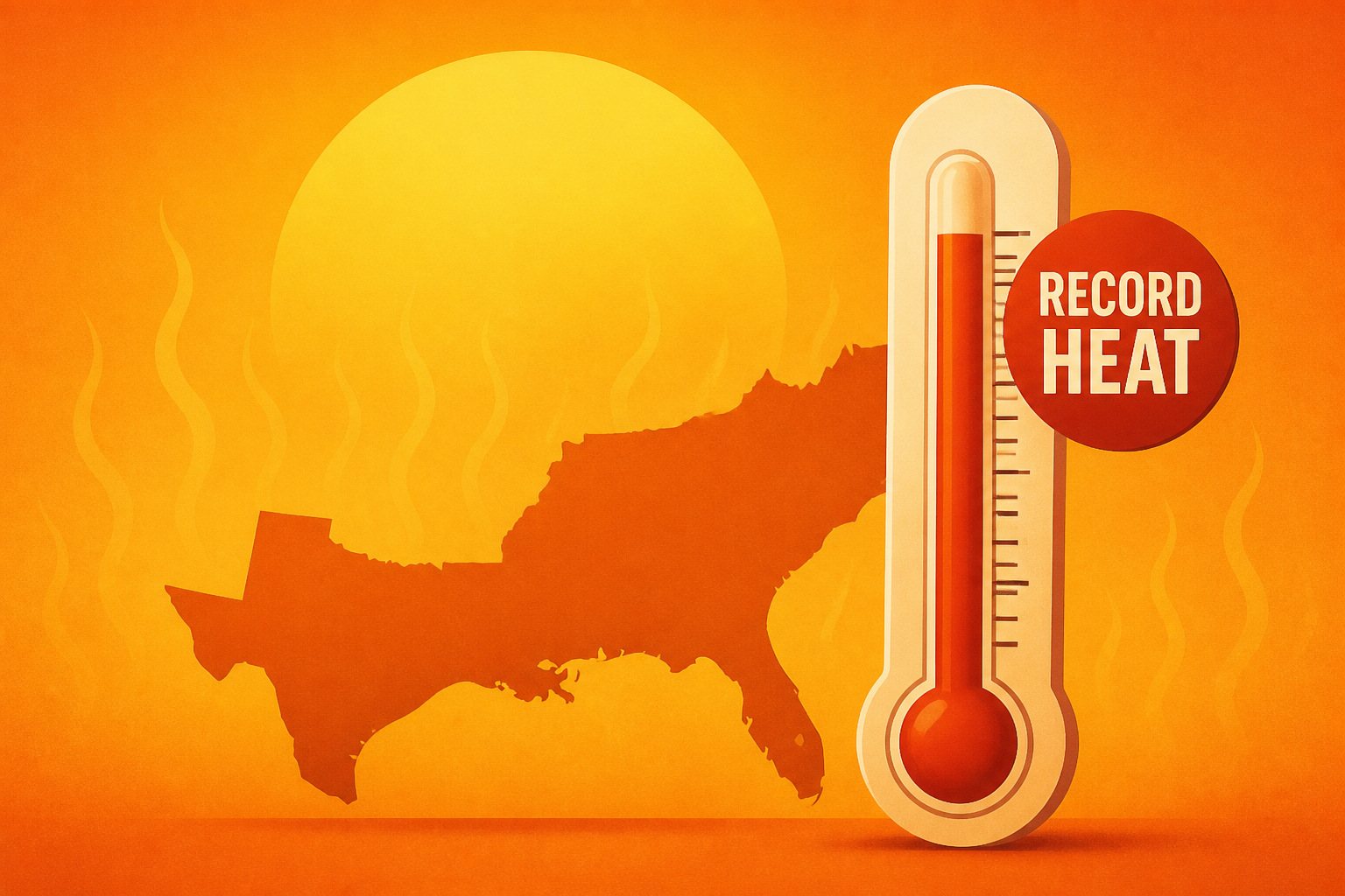 South heat wave to bring dozens of records this week