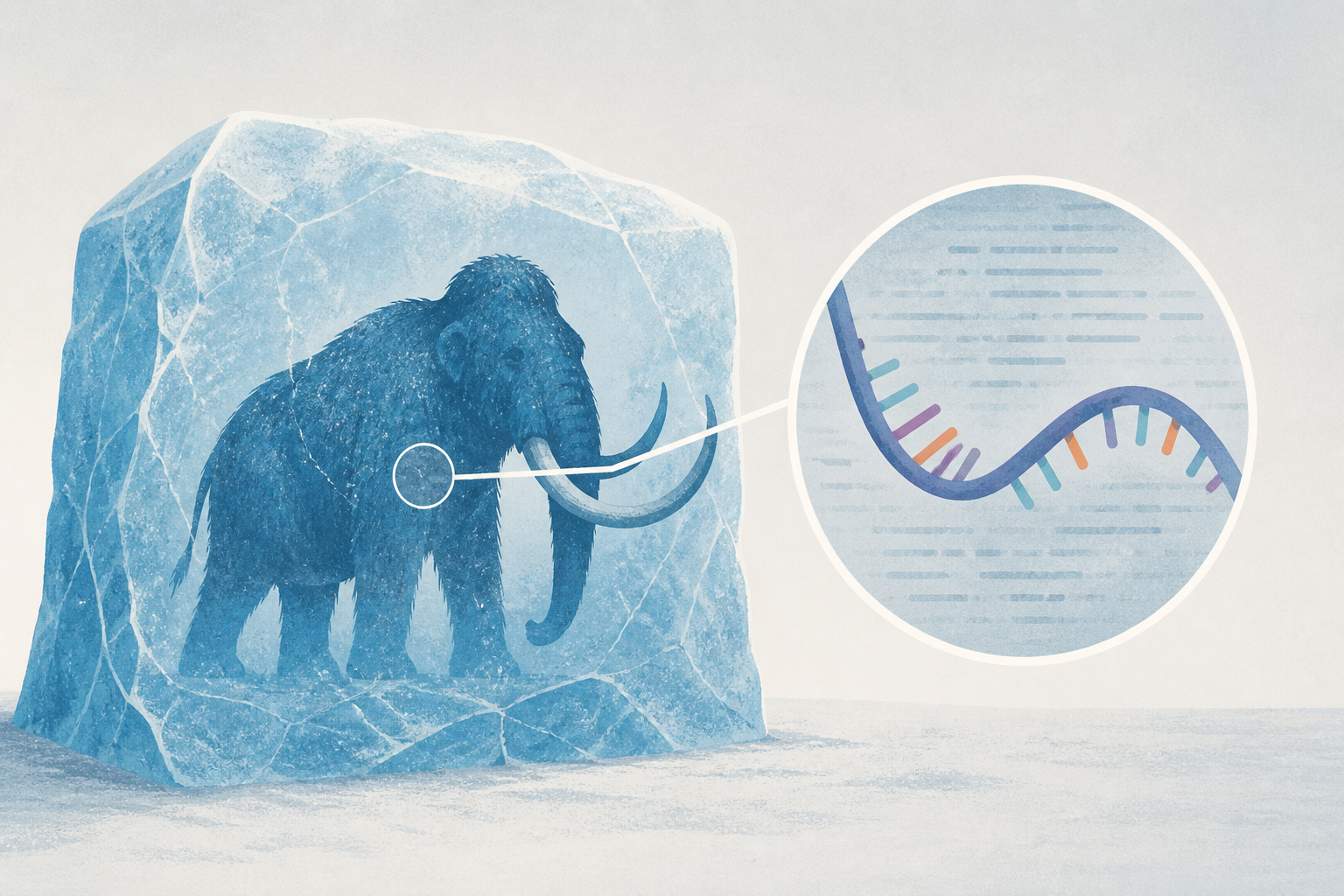 RNA is supposed to fall apart within hours, yet researchers have now read it from a mammoth frozen in Siberian permafrost 39,000 years ago — and the transcripts caught his muscle tissue in the middle