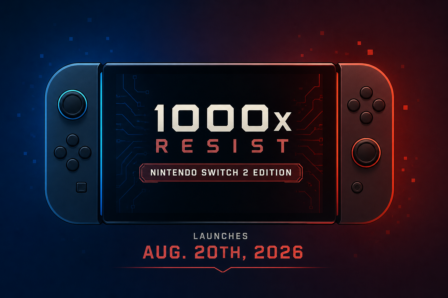 1000xRESIST Nintendo Switch 2 Edition officially announced, launches Aug. 20th, 2026
