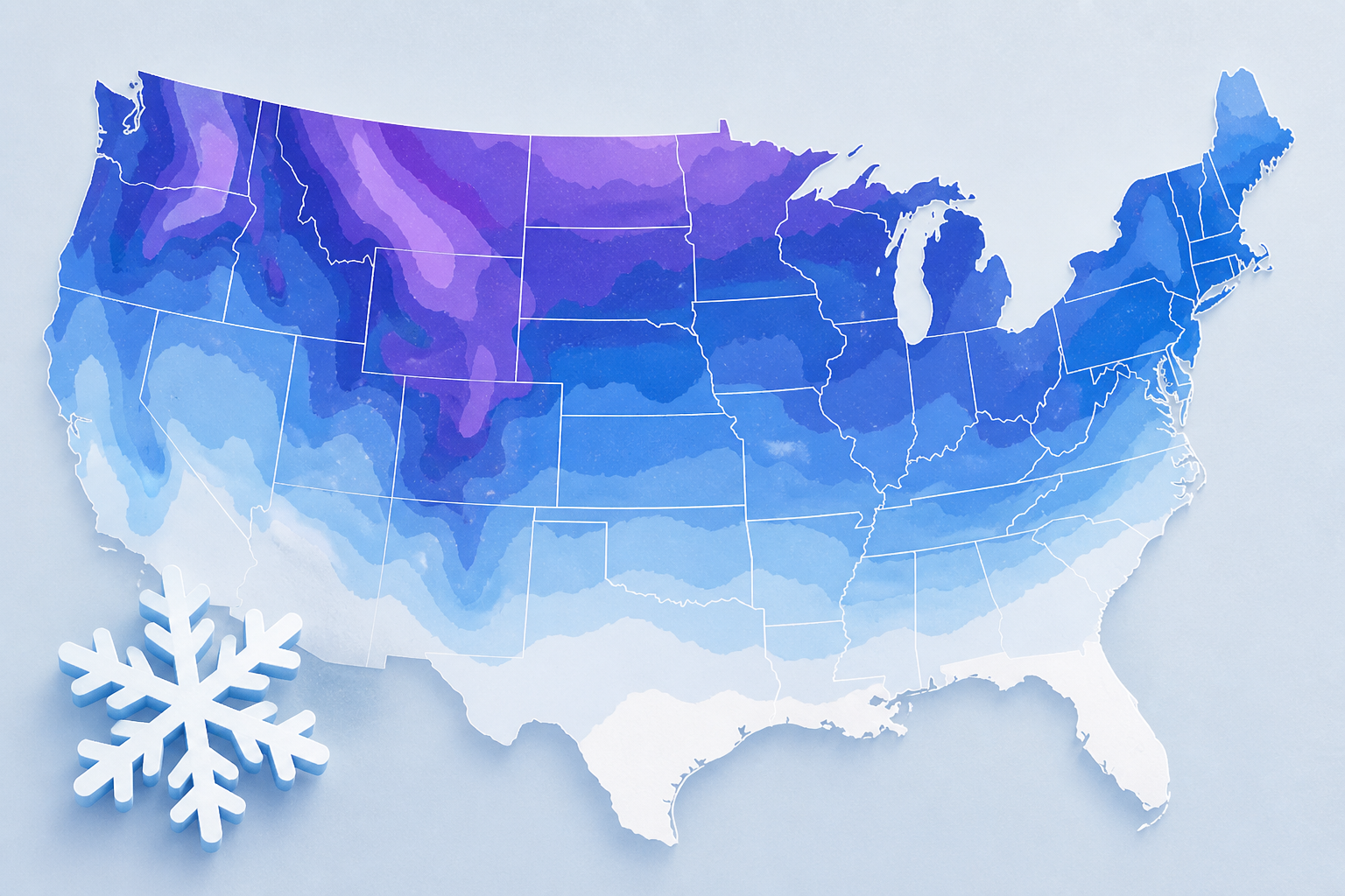 Map Shows Potential Snowfall Across US As Super El Niño Chances Climb