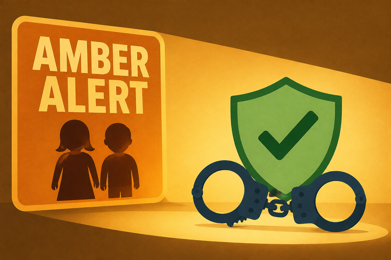 Abducted children at center of Amber Alert found, suspect in custody