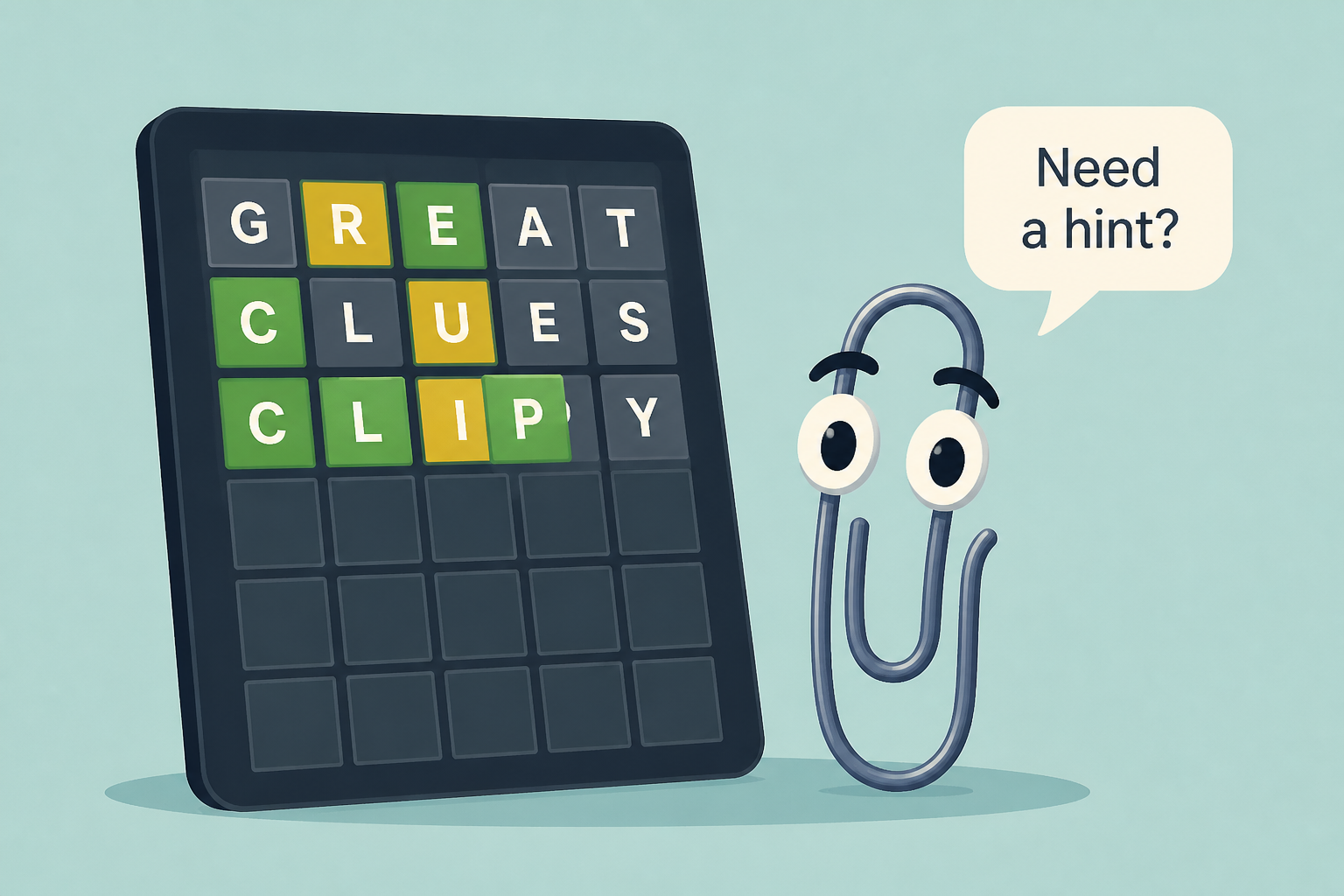 Wordle meets Clippy in this new word game