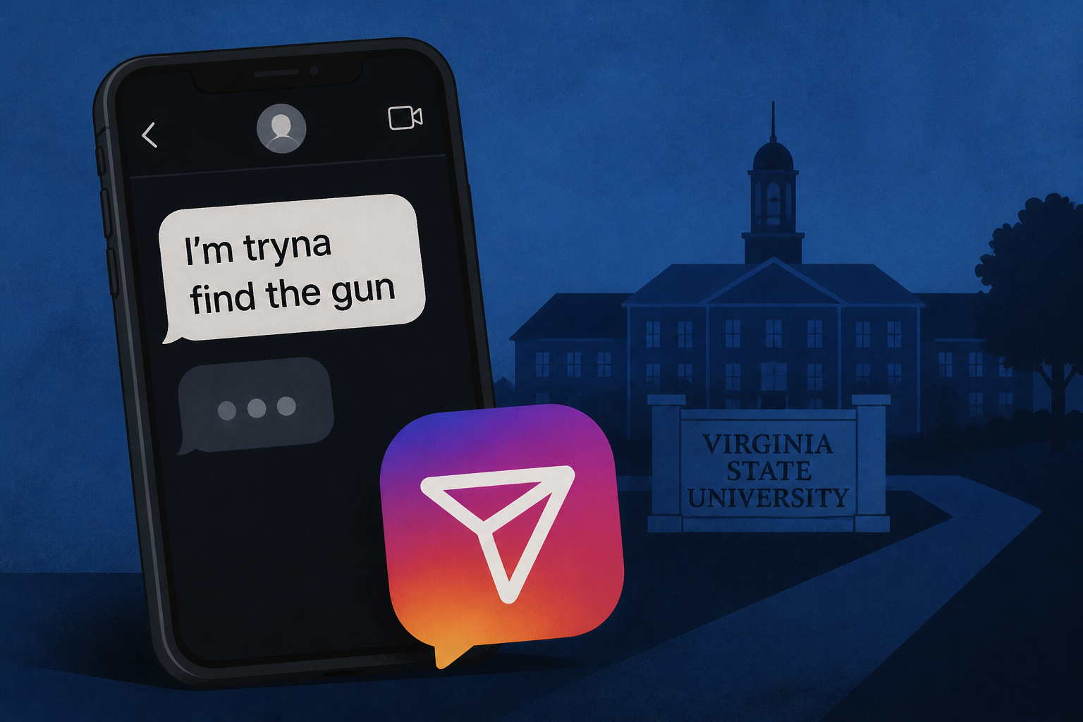Virginia State University shooting suspect sent Instagram chat saying ‘I’m tryna find the gun,’ court docs say