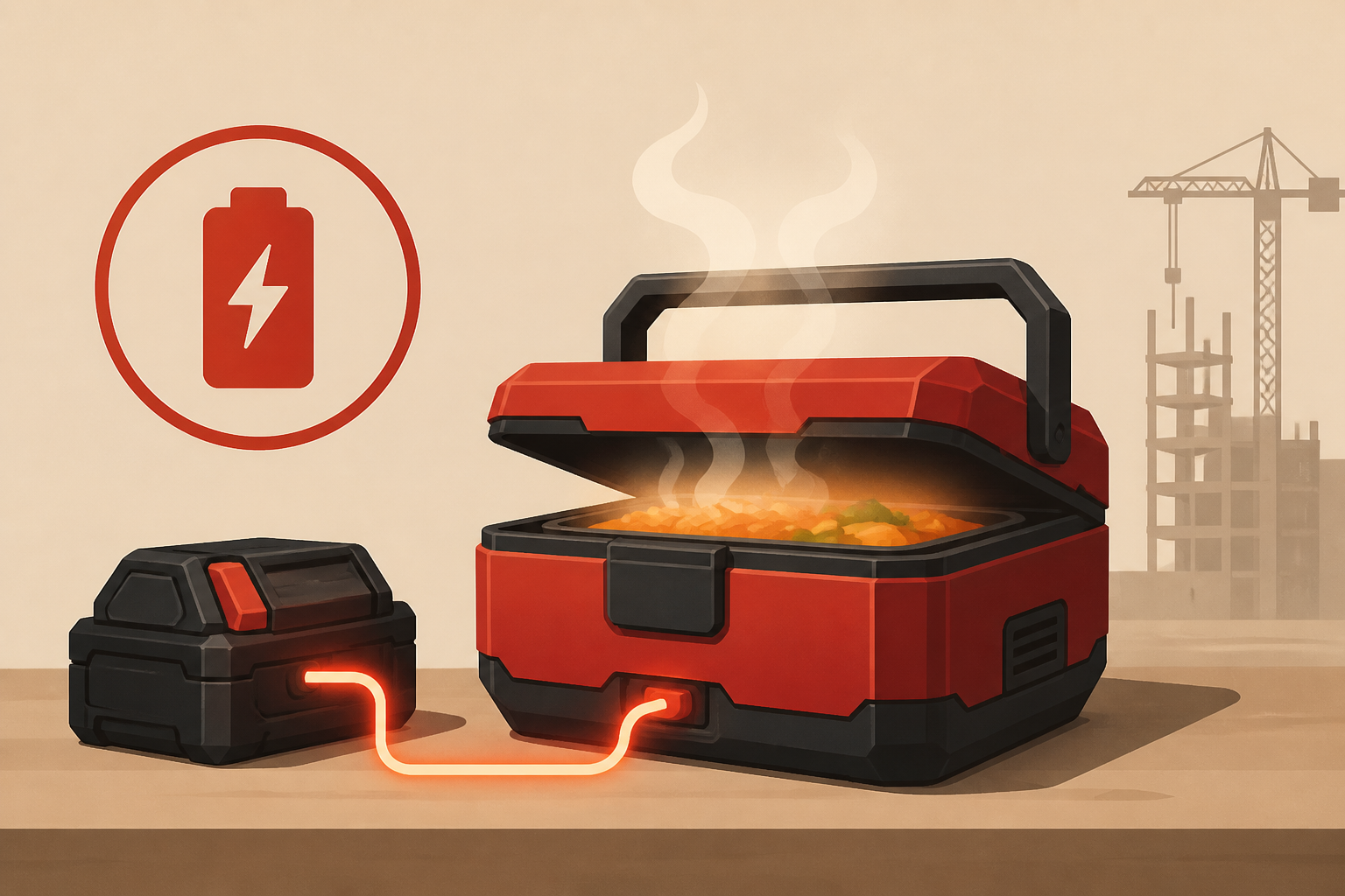 Milwaukee's New Lunch Warmer Uses One M18 Battery To Deliver A Hot Meal On The Jobsite
