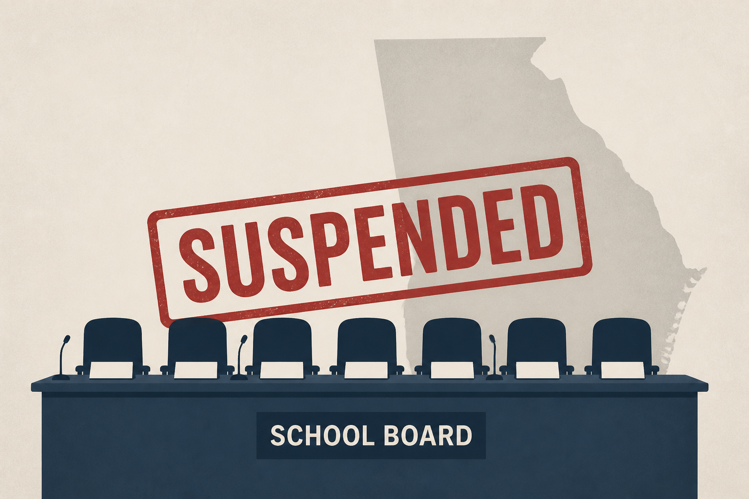 Suspension of every single school board member in Georgia district recommended by state