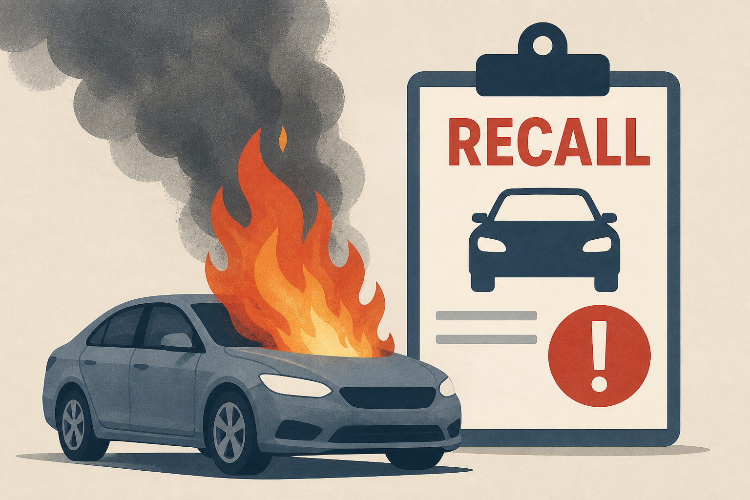 Millions of cars are being recalled after bursting into flames while simply parked outside